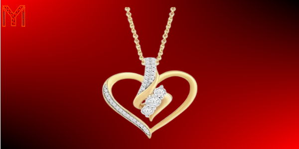 Amazon Essentials Diamond 3 Stone Pendant Necklace